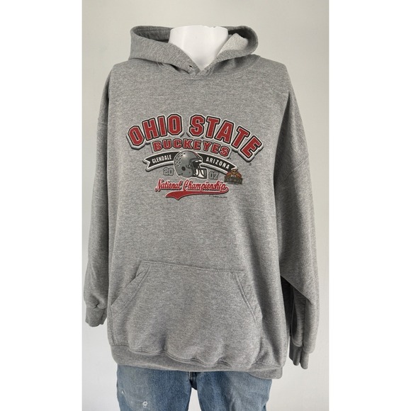 Fruit of the Loom Other - Fruit of the Loom Hoodie Mens 2XL Gray Excellent Ohio State 2007 Championship